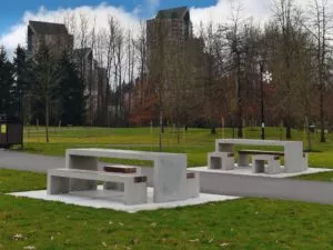 Coquitlam bench and table