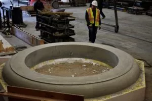 Moscone donut precast planter