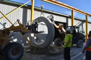 Moscone donut precast planter