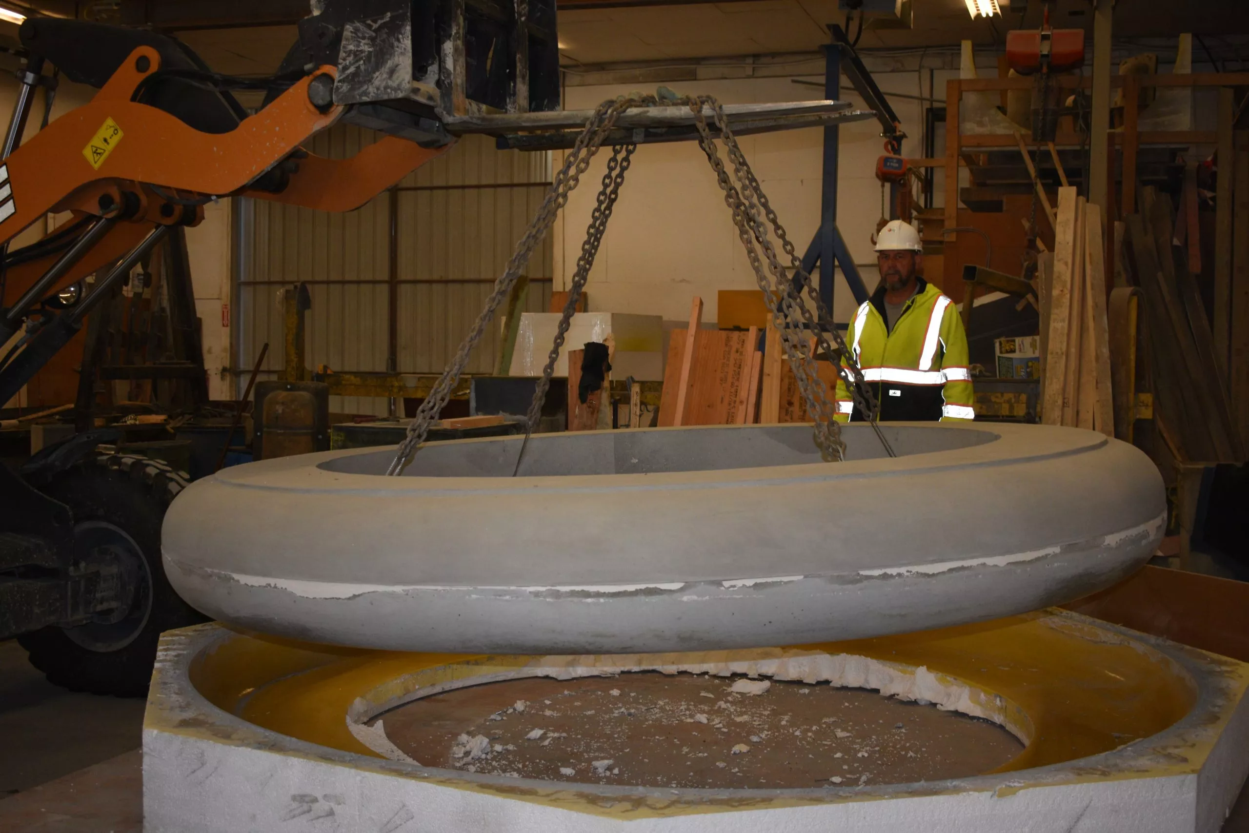 Precast concrete planter mould at Sanderson Concrete