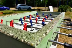 Precast concrete Foosball