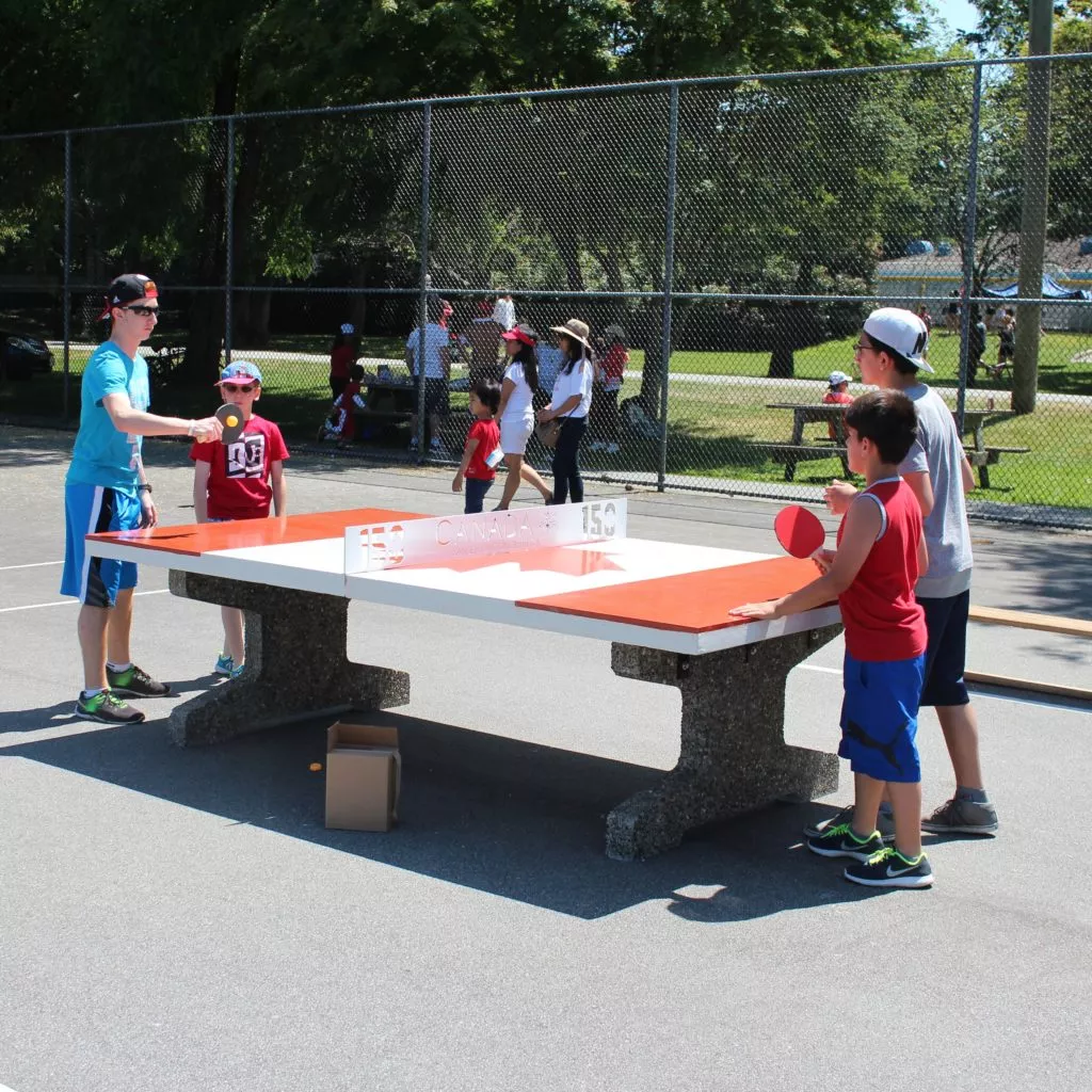 canada day ping pong table