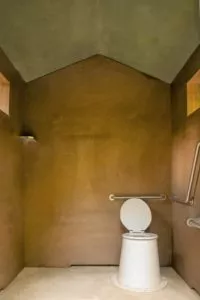 Concrete outhouse