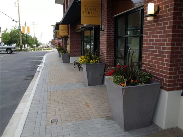 Flared Grey Precast Planter