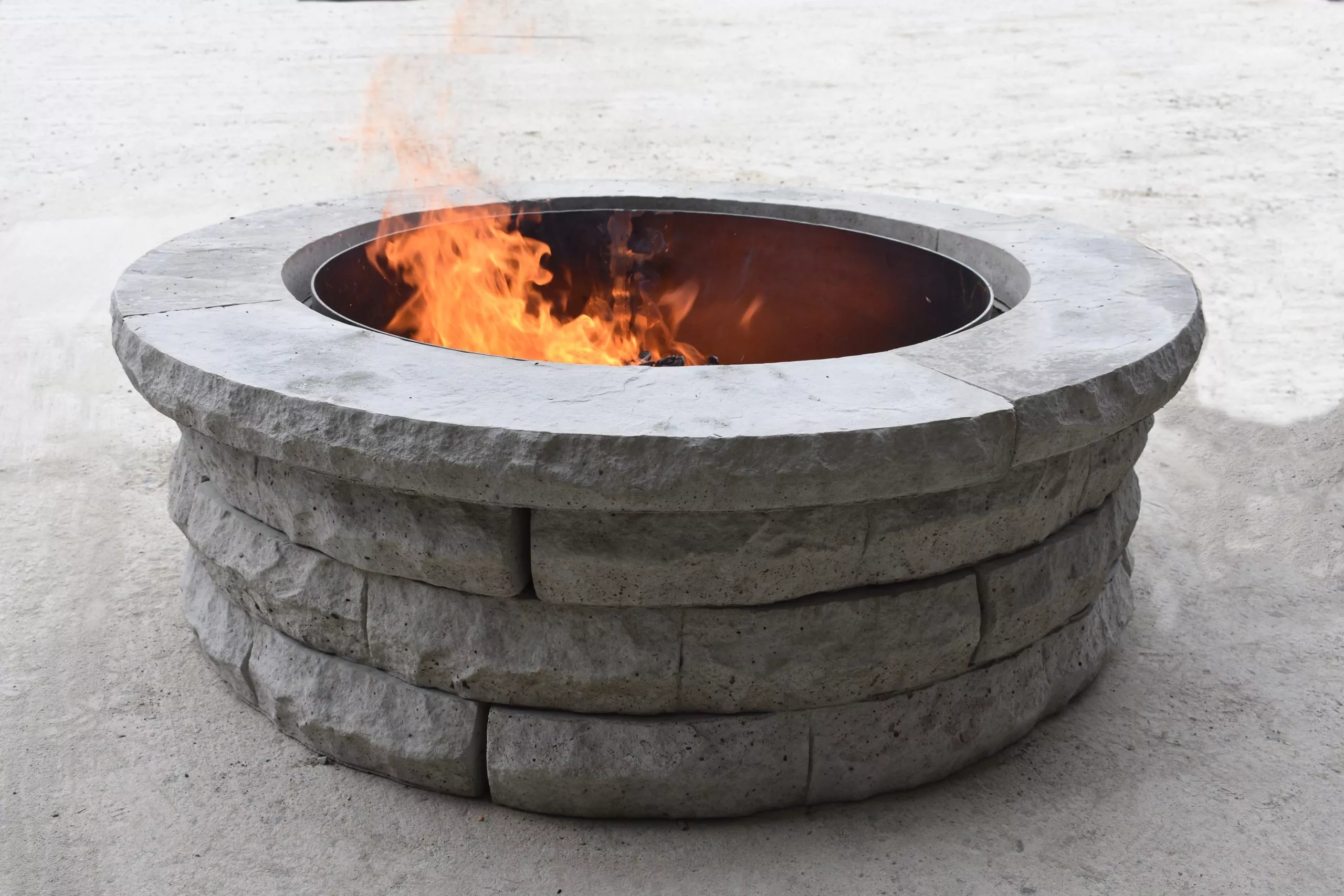 Precast concrete fire pits