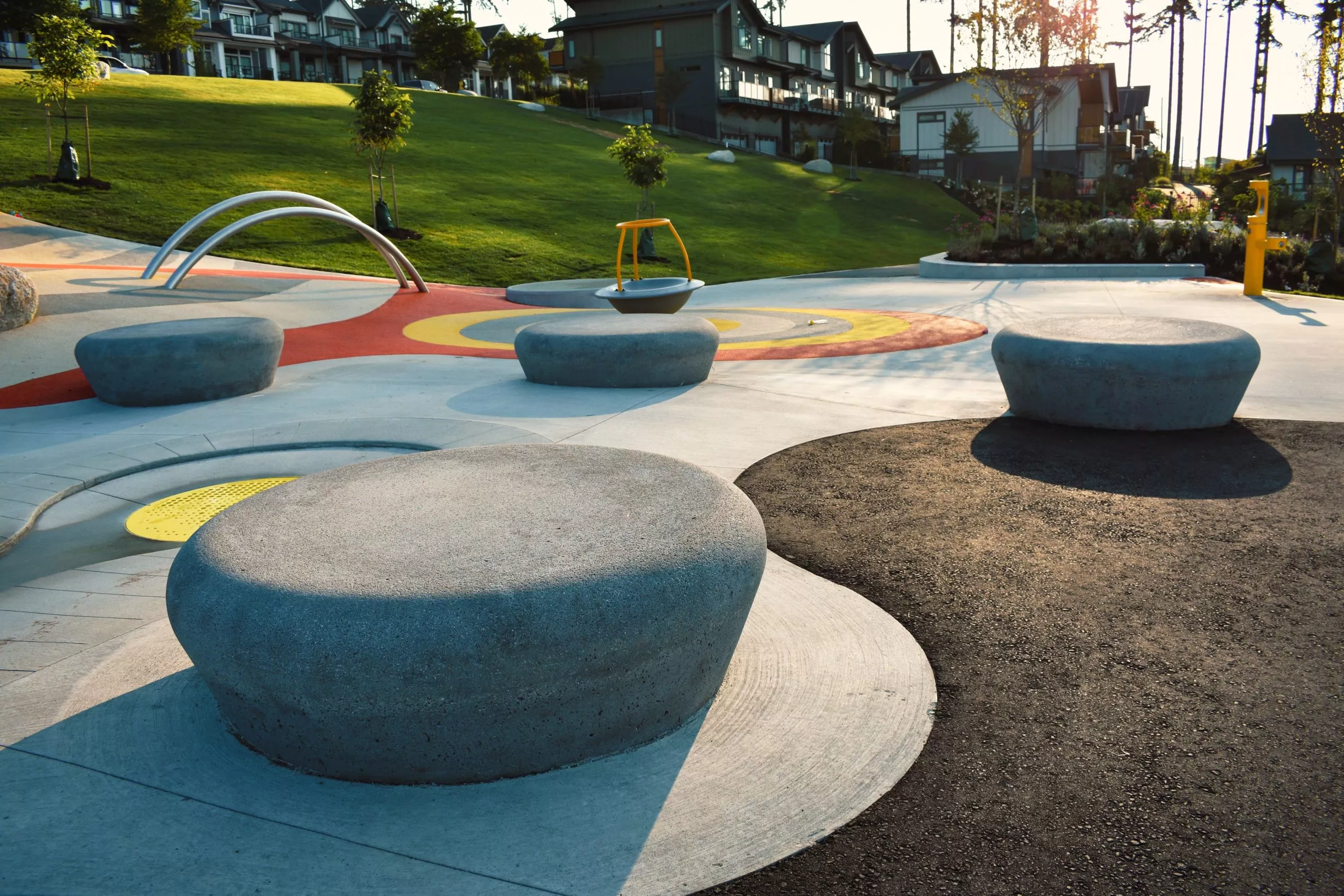 Architectural precast concrete benches and seating