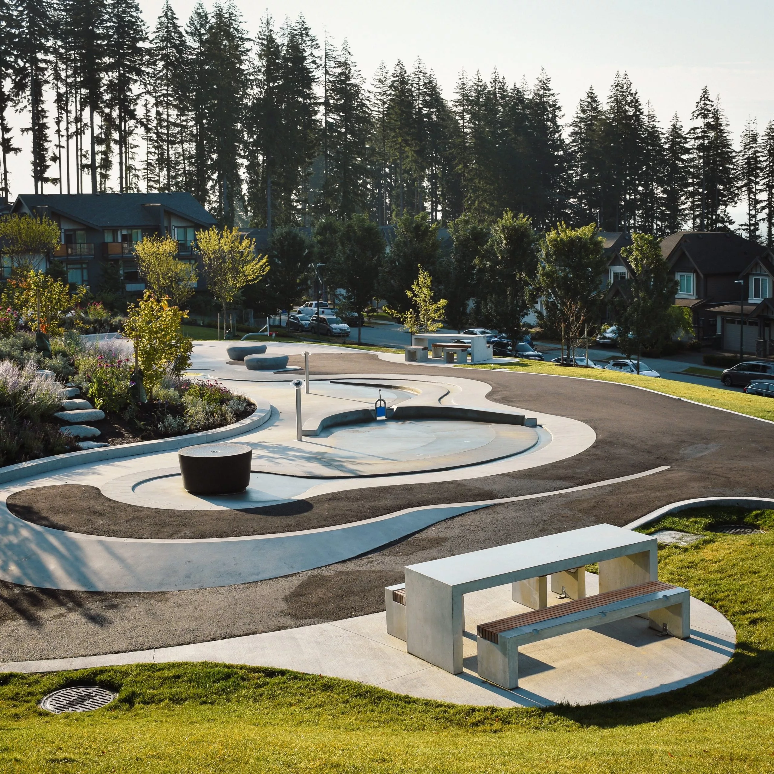 Concrete benches and site furnishings