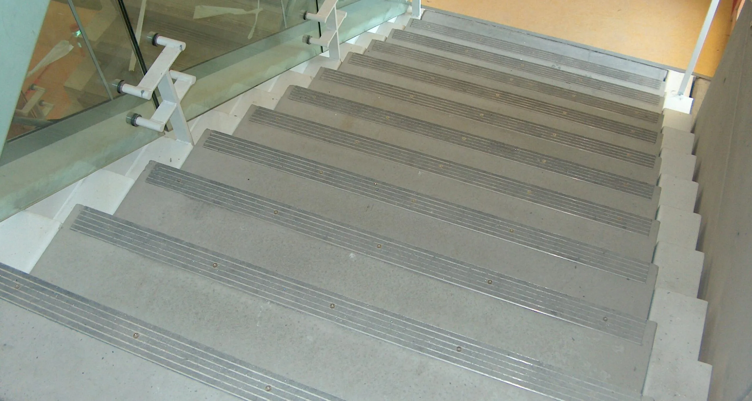 Custom precast concrete stair treads installed at UBC