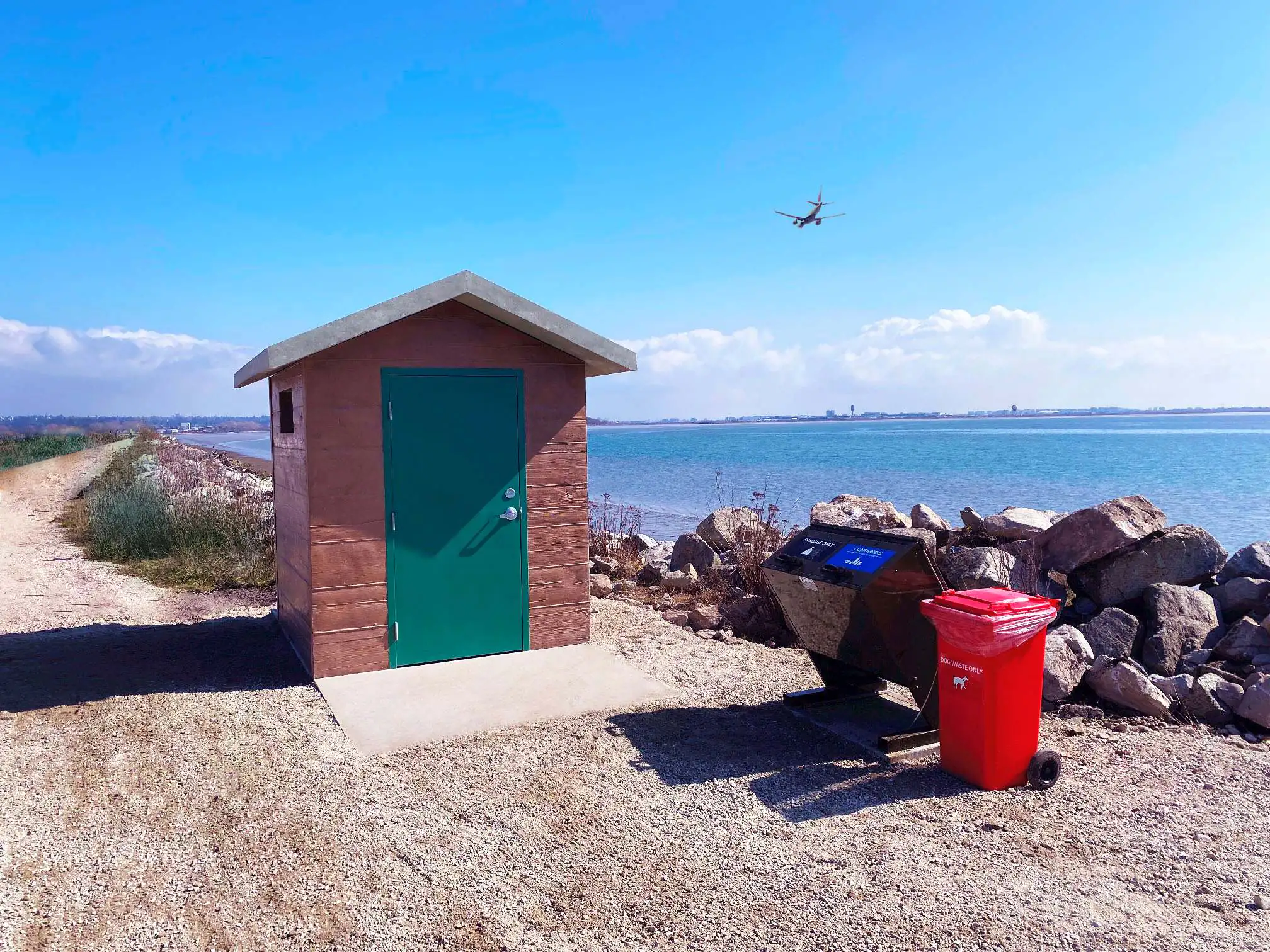 Interior of El Baño precast concrete outhouse